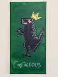 "Cretaceous Crown" Original Acrylic Painting