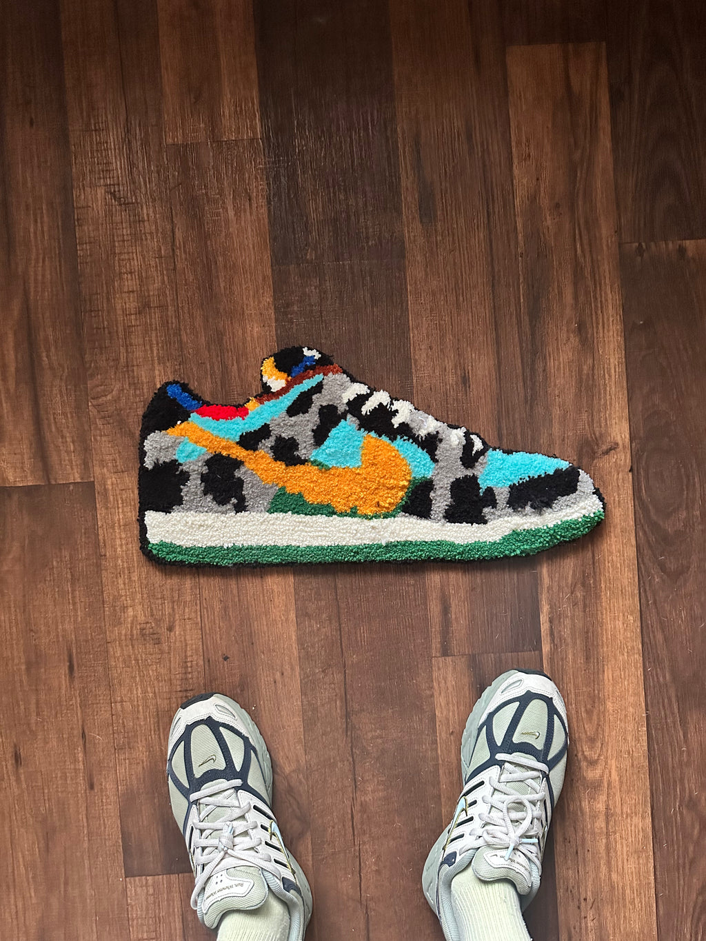 The "Pasture Low" Hand-Tufted Sneaker Rug