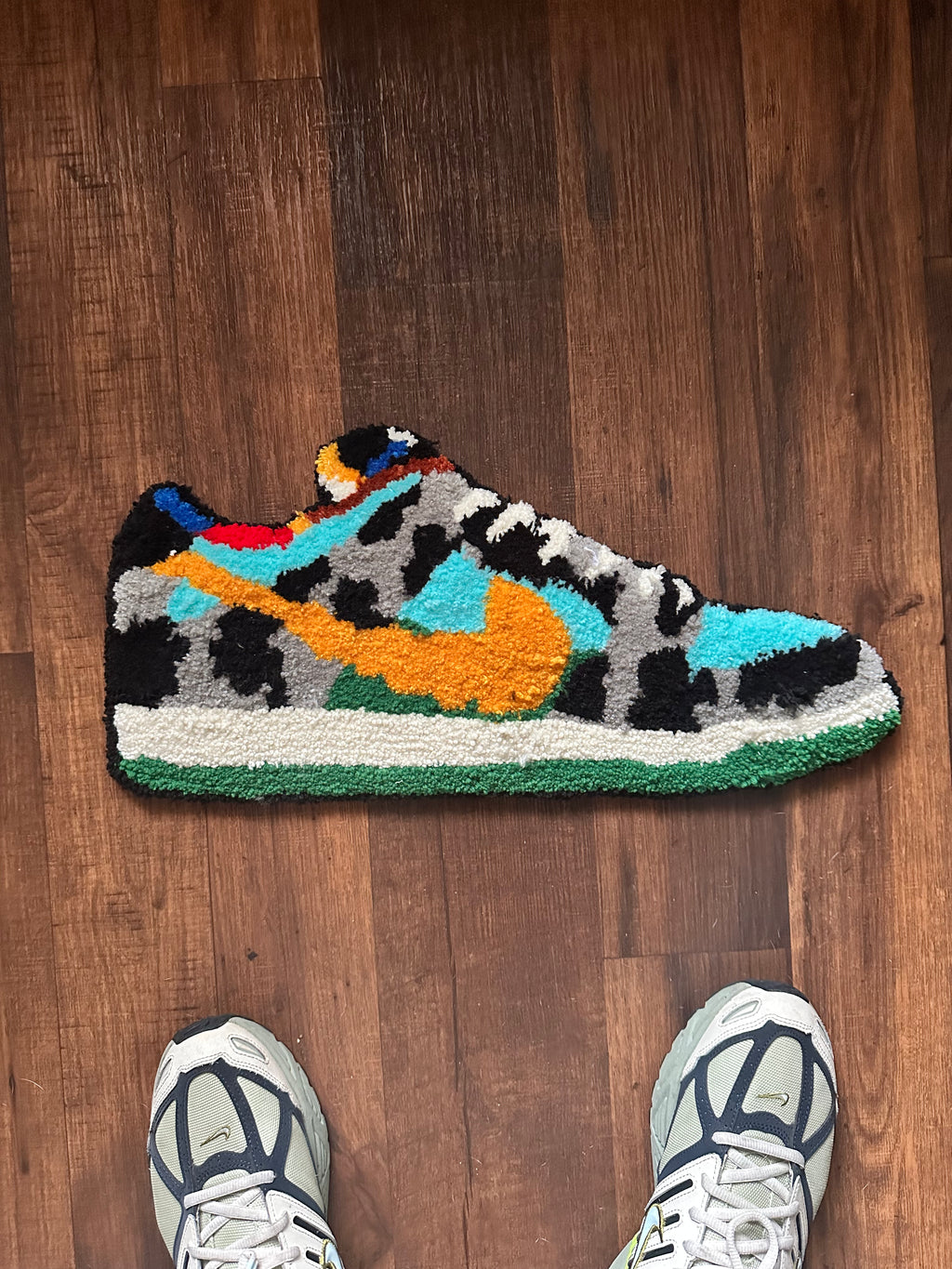 The "Pasture Low" Hand-Tufted Sneaker Rug