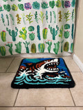Victorious Shark Handcrafted Rug