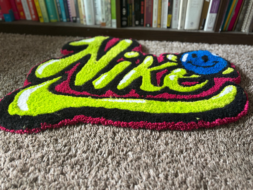 Retro logo rug