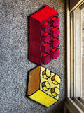 The "Red Core" 3D Building Block Tufted Rug