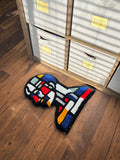 "Building Block" Abstract Profile Tufted Rug