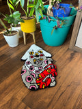 Maneki-neko with shrimp