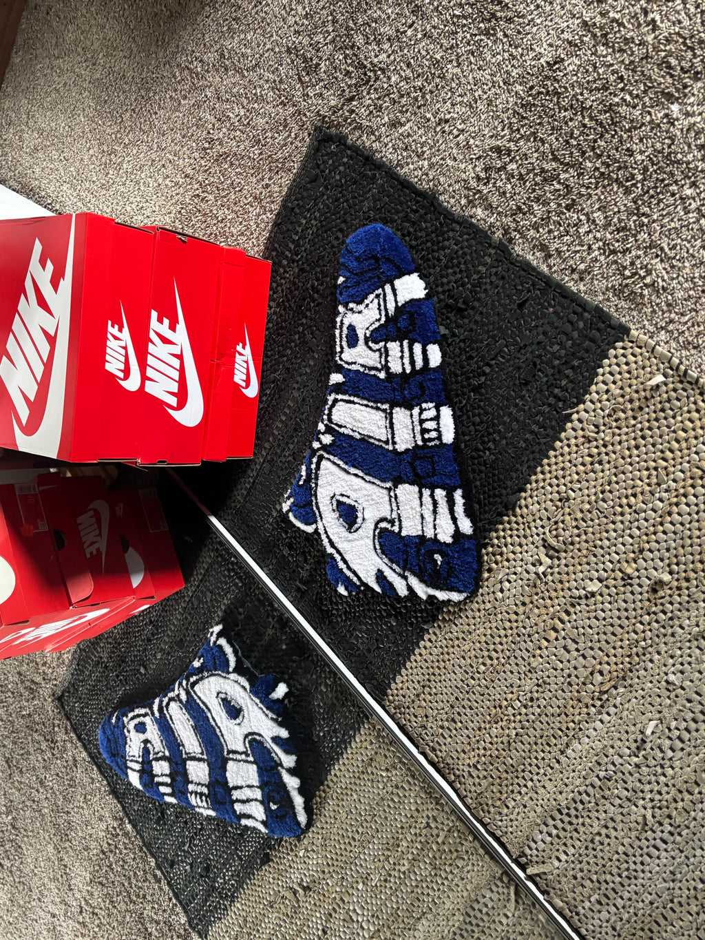 The "96 Graffiti" Hand-Tufted Sneaker Rug