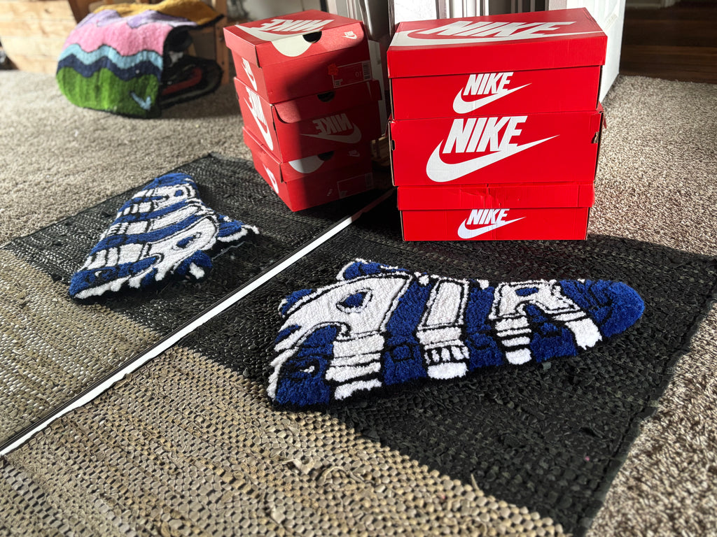 The "96 Graffiti" Hand-Tufted Sneaker Rug