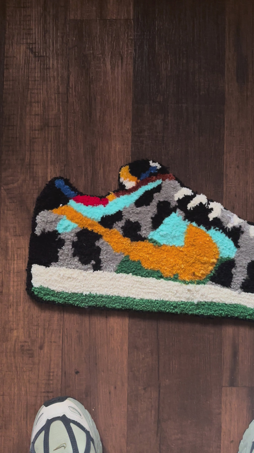 The "Pasture Low" Hand-Tufted Sneaker Rug